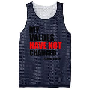 Kamala Harris My Values Have Not Changed Mesh Reversible Basketball Jersey Tank