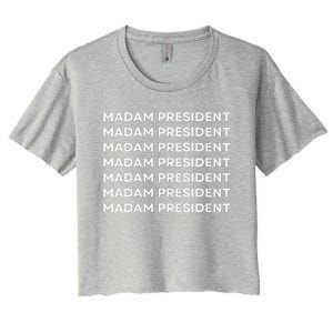 Kamala Harris Madam President Women's Crop Top Tee