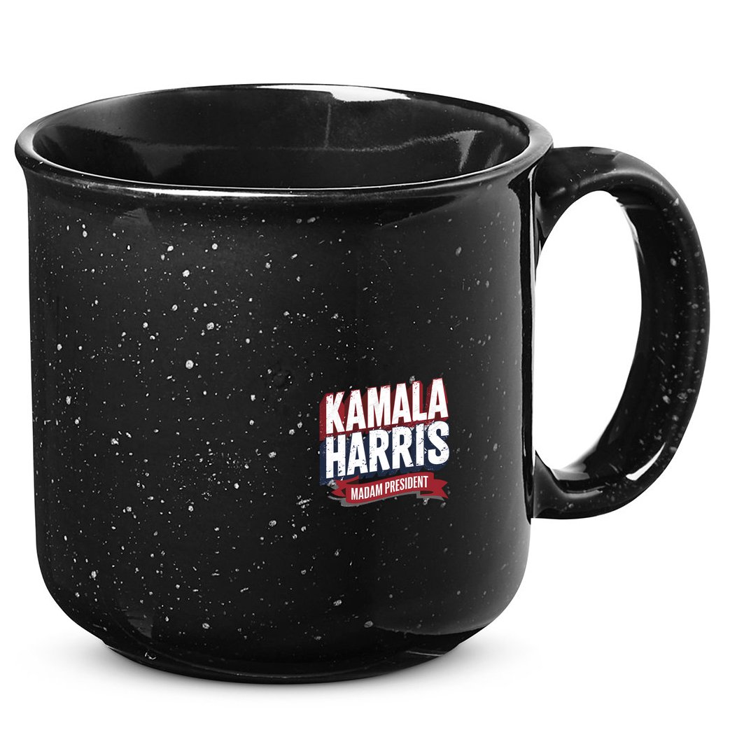 Kamala Harris Madam President Front And Back 15oz Campfire Ceramic Mug