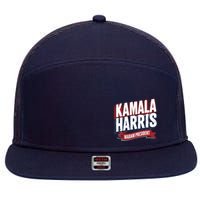 Kamala Harris Madam President Front And Back 7 Panel Mesh Trucker Snapback Hat
