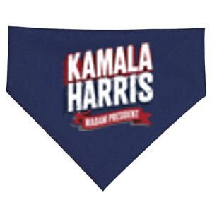 Kamala Harris Madam President Front And Back USA-Made Doggie Bandana