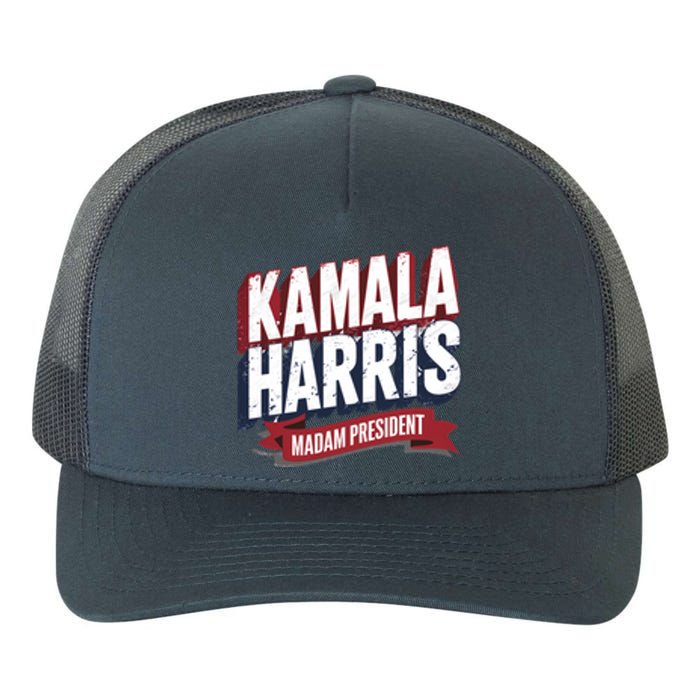 Kamala Harris Madam President Front And Back Yupoong Adult 5-Panel Trucker Hat