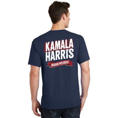 Kamala Harris Madam President Front And Back T-Shirt