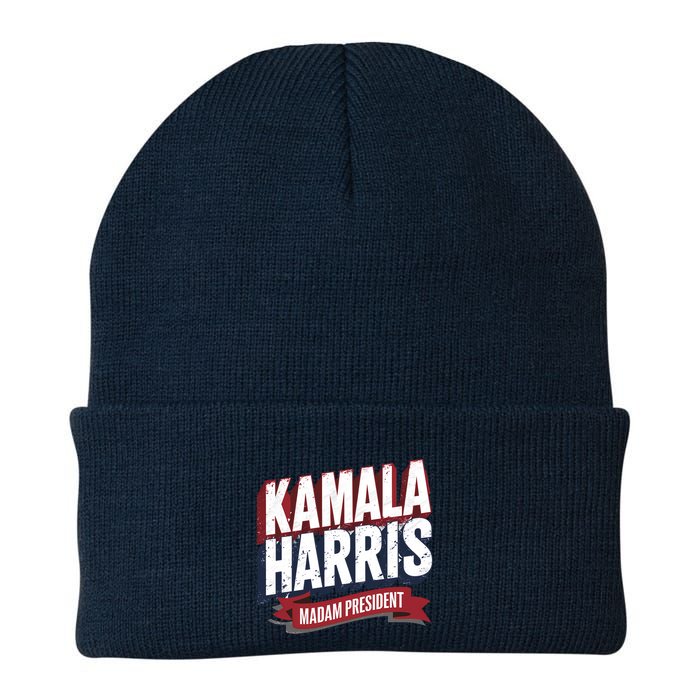 Kamala Harris Madam President Front And Back Beanie