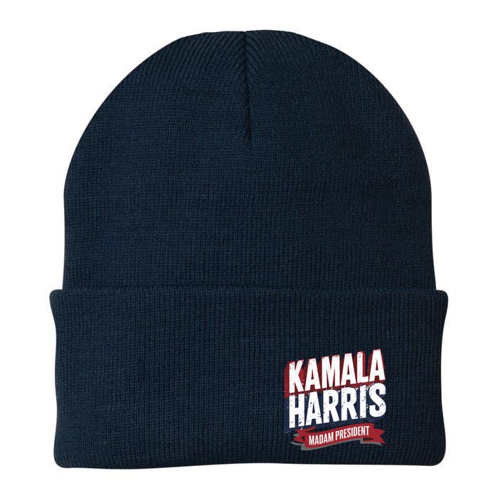 Kamala Harris Madam President Front And Back Beanie
