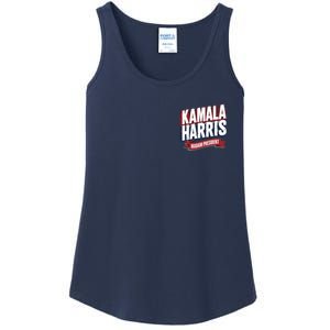 Kamala Harris Madam President Front And Back Ladies Essential Tank