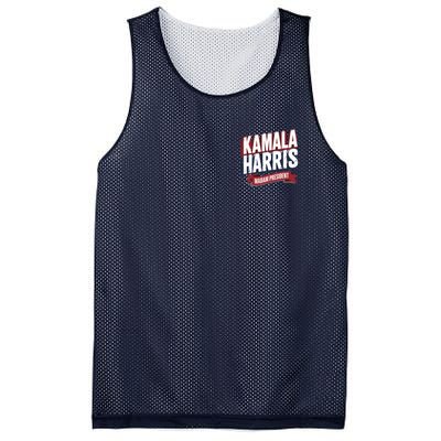 Kamala Harris Madam President Front And Back Mesh Reversible Basketball Jersey Tank