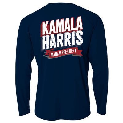 Kamala Harris Madam President Front And Back Cooling Performance Long Sleeve Crew