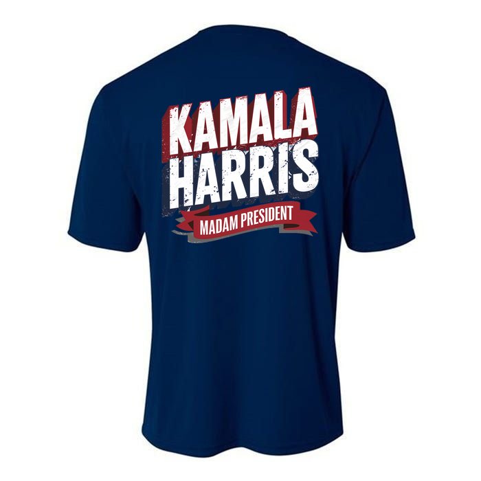 Kamala Harris Madam President Front And Back Performance Sprint T-Shirt