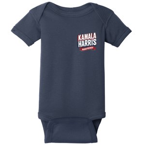 Kamala Harris Madam President Front And Back Baby Bodysuit