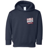 Kamala Harris Madam President Front And Back Toddler Hoodie