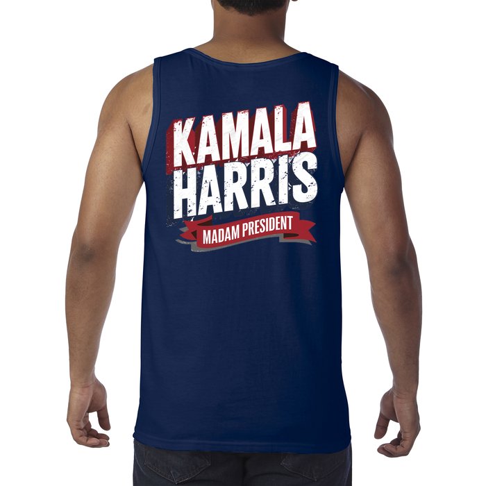 Kamala Harris Madam President Front And Back Tank Top