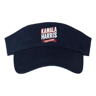 Kamala Harris Madam President Front And Back Valucap Bio-Washed Visor