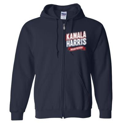 Kamala Harris Madam President Front And Back Full Zip Hoodie