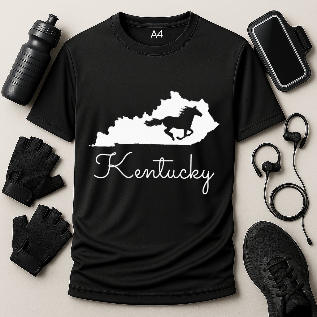 Kentucky Horse Map State Performance Shirt
