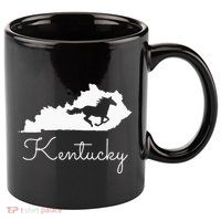Kentucky Horse Map State 11oz C Handle Ceramic Mug