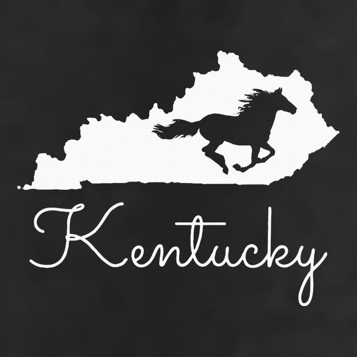Kentucky Horse Map State 25L Jumbo Tote