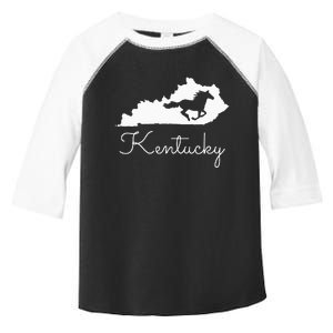 Kentucky Horse Map State Toddler Fine Jersey T-Shirt