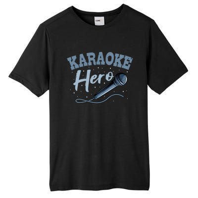 Karaoke Hero Microphone Singer Ktv Music Lover Great Gift Tall Fusion ChromaSoft Performance T-Shirt