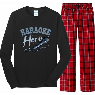 Karaoke Hero Microphone Singer Ktv Music Lover Great Gift Long Sleeve Pajama Set