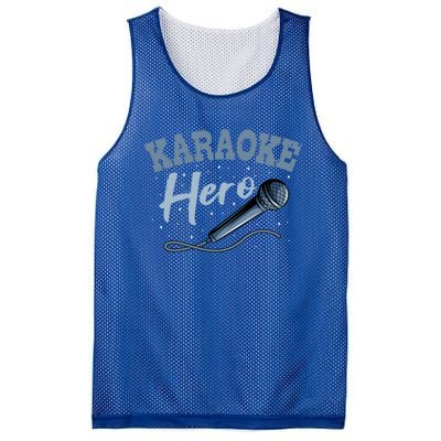 Karaoke Hero Microphone Singer Ktv Music Lover Great Gift Mesh Reversible Basketball Jersey Tank