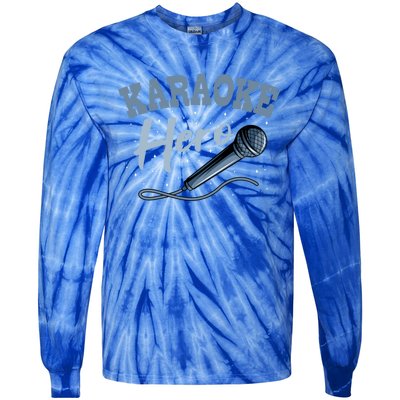 Karaoke Hero Microphone Singer Ktv Music Lover Great Gift Tie-Dye Long Sleeve Shirt