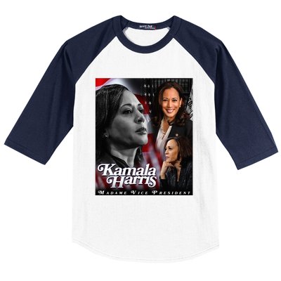 Kamala Harris Madame Vice President Baseball Sleeve Shirt