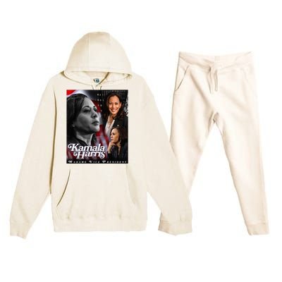 Kamala Harris Madame Vice President Premium Hooded Sweatsuit Set