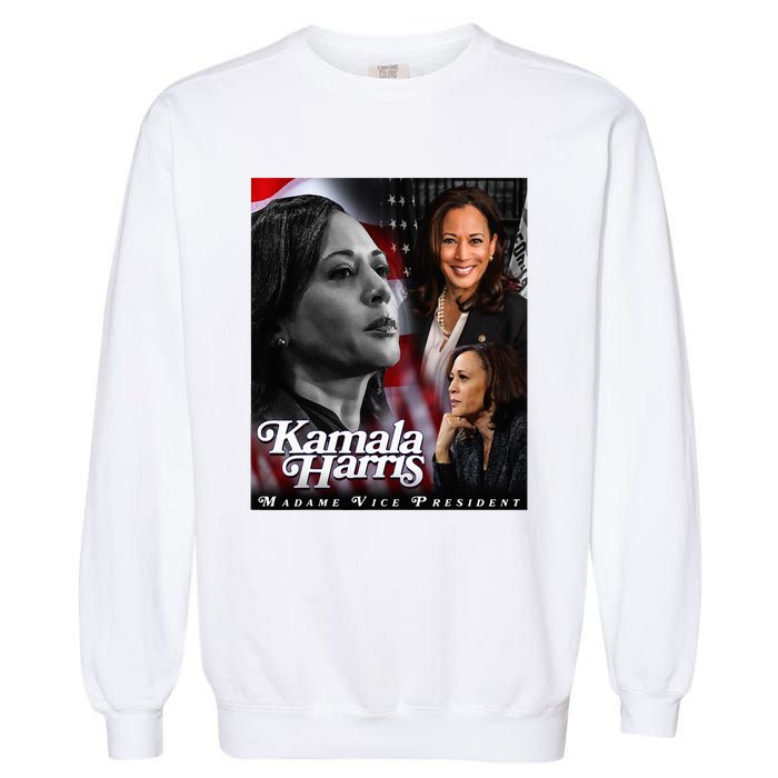 Kamala Harris Madame Vice President Garment-Dyed Sweatshirt