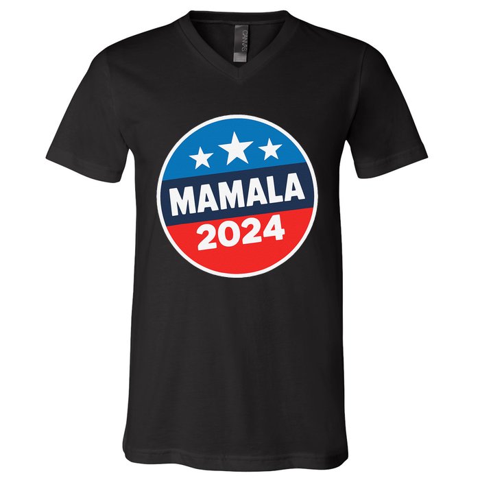 Kamala Harris Mamala Usa President 2024 Funny Presidential V-Neck T-Shirt