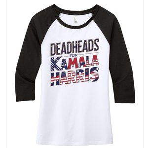 Kamala Harris My President 2024 Women's Tri-Blend 3/4-Sleeve Raglan Shirt