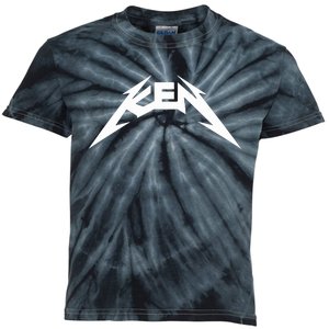 Ken Heavy Metal Themed Kids Tie-Dye T-Shirt