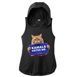 Kamala Hates Me Funny Political Saying Ladies PosiCharge Tri-Blend Wicking Draft Hoodie Tank