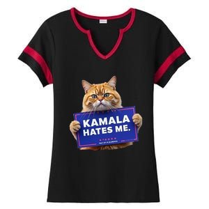 Kamala Hates Me Funny Political Saying Ladies Halftime Notch Neck Tee