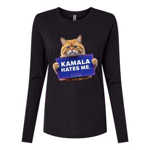 Kamala Hates Me Funny Political Saying Womens Cotton Relaxed Long Sleeve T-Shirt