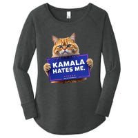 Kamala Hates Me Funny Political Saying Women's Perfect Tri Tunic Long Sleeve Shirt