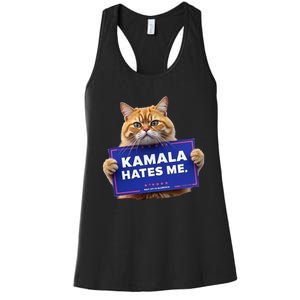 Kamala Hates Me Funny Political Saying Women's Racerback Tank