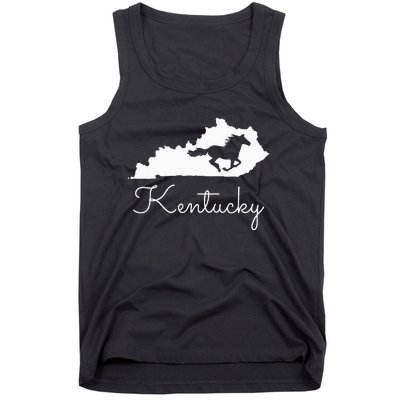 Kentucky Horse Map State Tank Top