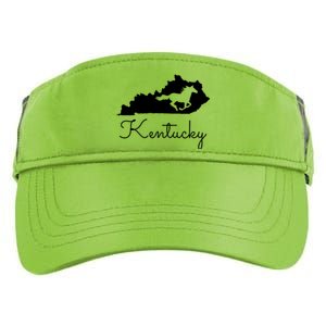 Kentucky Horse Map State Adult Drive Performance Visor