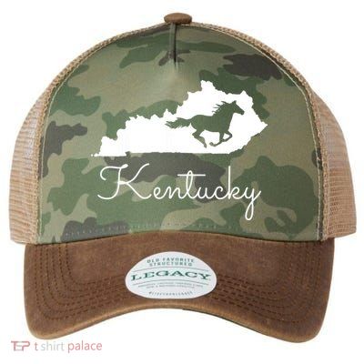 Kentucky Horse Map State Legacy Tie Dye Trucker Hat