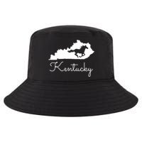 Kentucky Horse Map State Cool Comfort Performance Bucket Hat