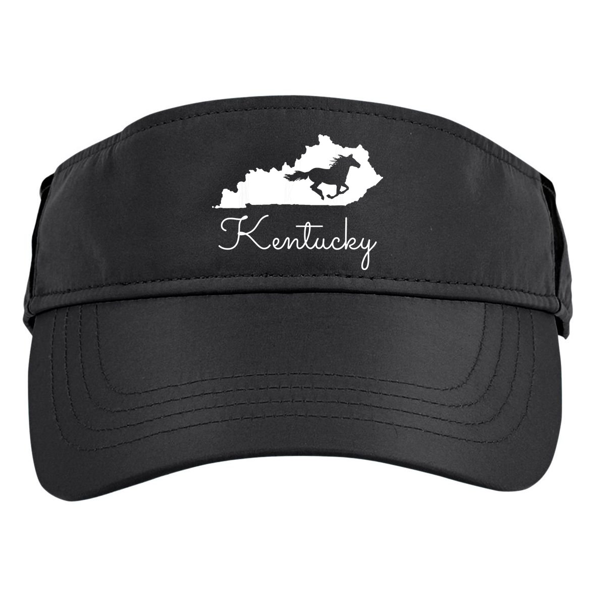 Kentucky Horse Map State Adult Drive Performance Visor