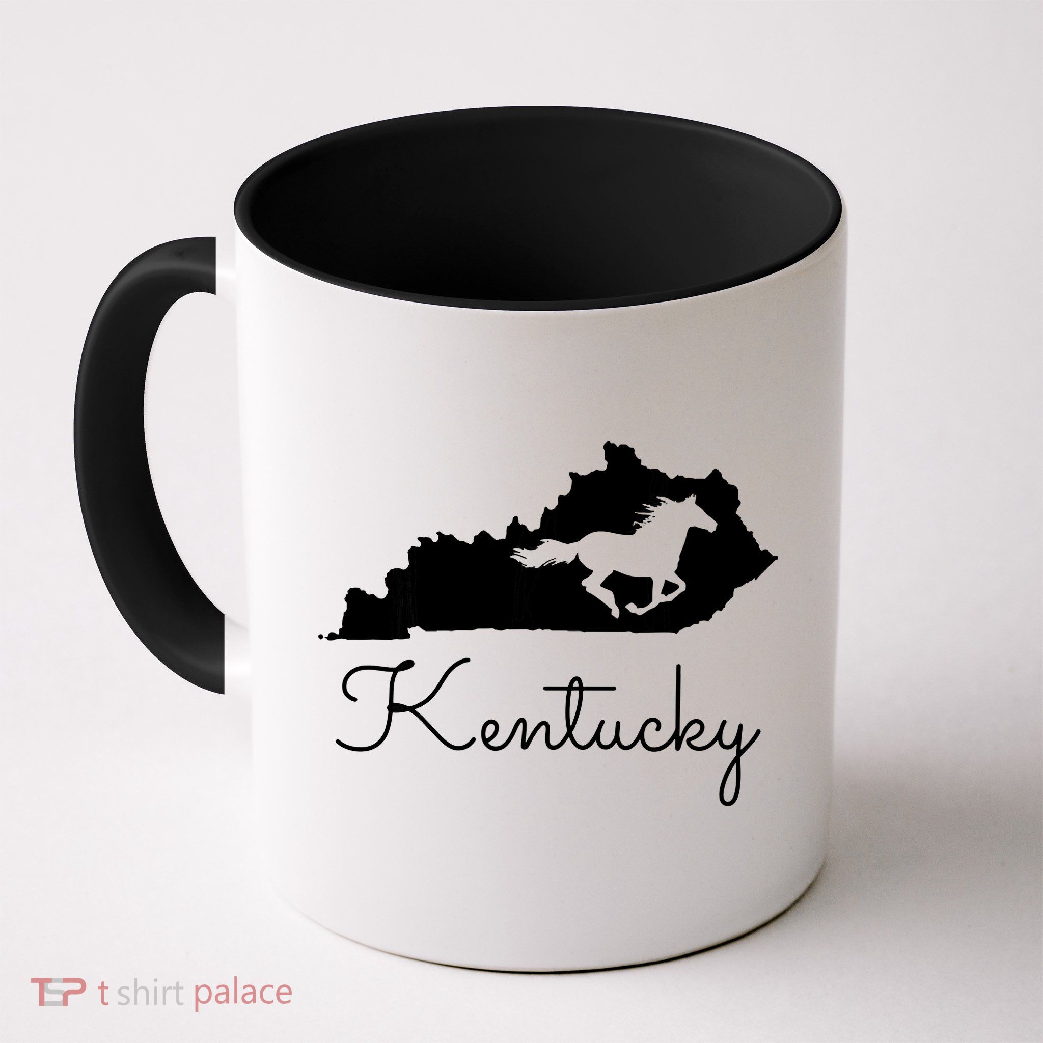 Kentucky Horse Map State Mug