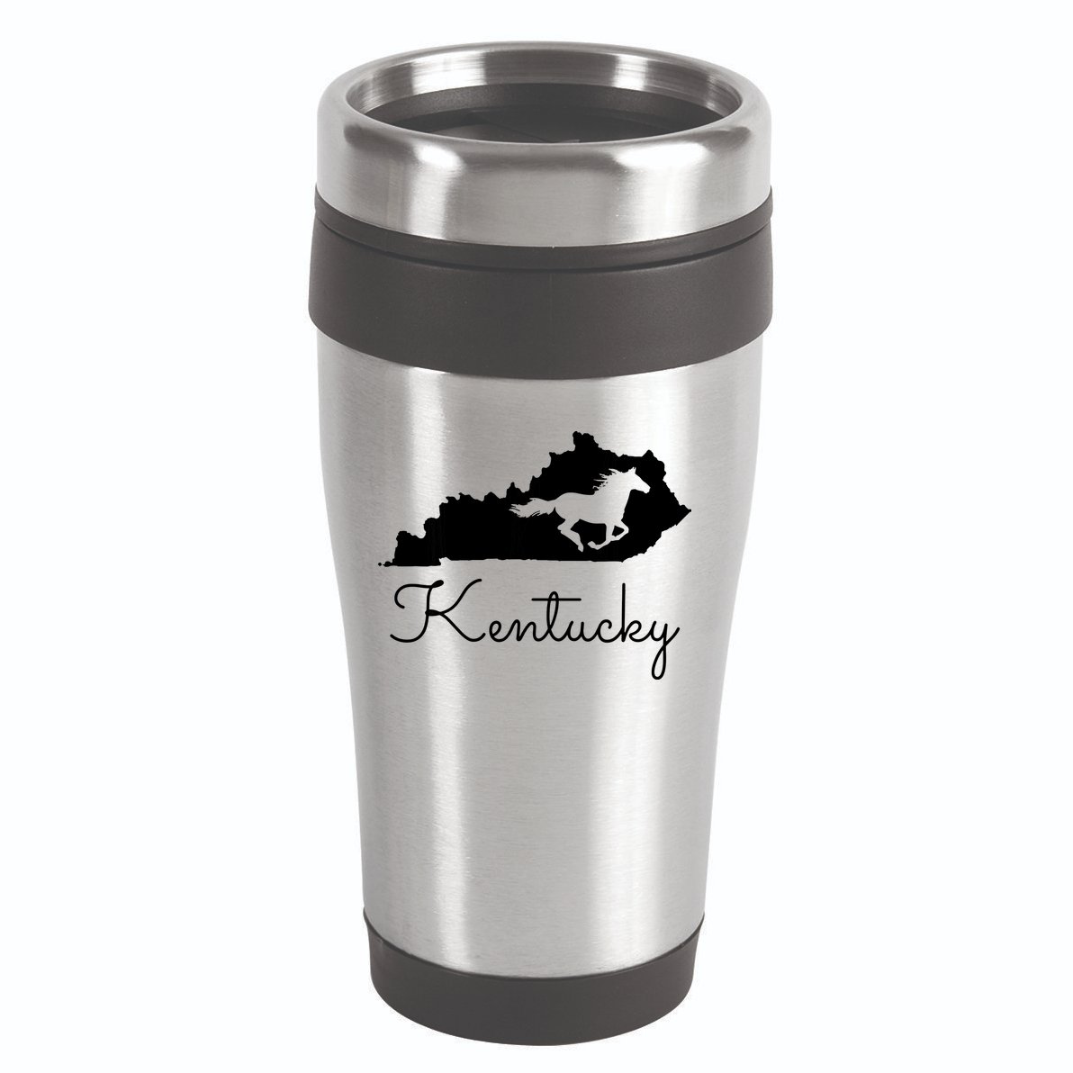 Kentucky Horse Map State 16oz Travel Tumbler
