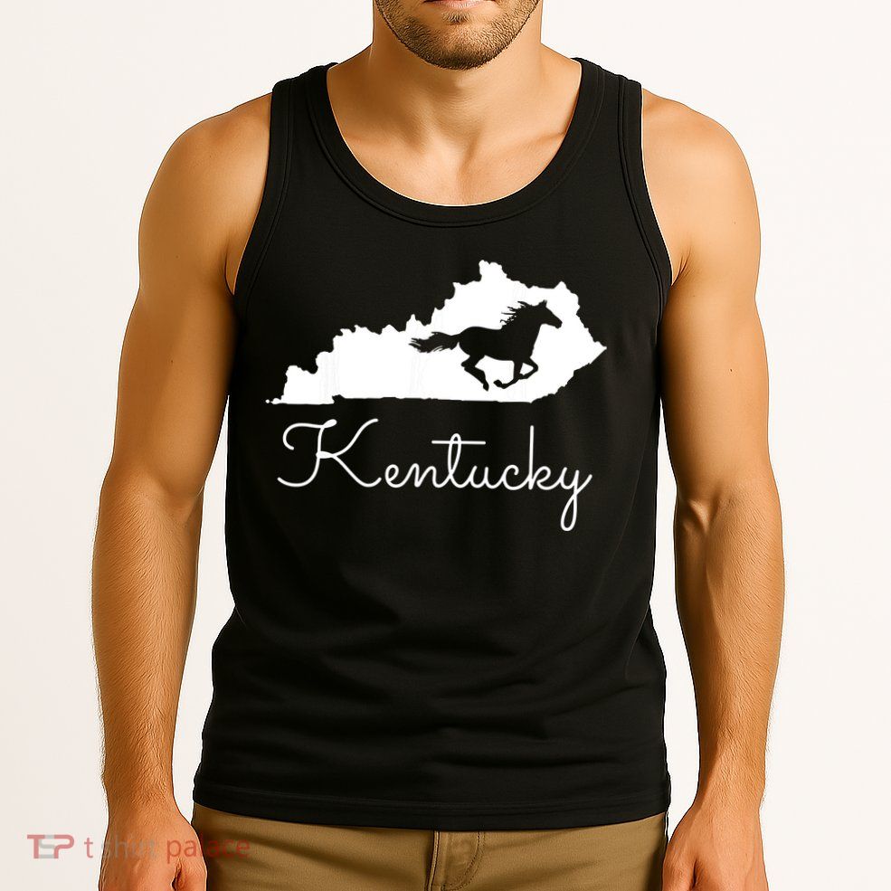 Kentucky Horse Map State Tank Top