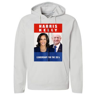 Kamala Harris Mark Kelly 2024 Harris Kelly 2024 Usa Election Performance Fleece Hoodie