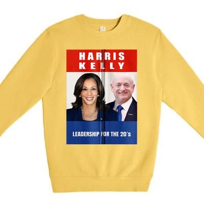 Kamala Harris Mark Kelly 2024 Harris Kelly 2024 Usa Election Premium Crewneck Sweatshirt