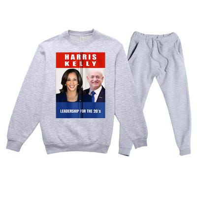 Kamala Harris Mark Kelly 2024 Harris Kelly 2024 Usa Election Premium Crewneck Sweatsuit Set