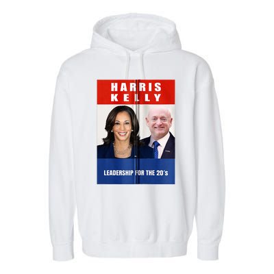 Kamala Harris Mark Kelly 2024 Harris Kelly 2024 Usa Election Garment-Dyed Fleece Hoodie