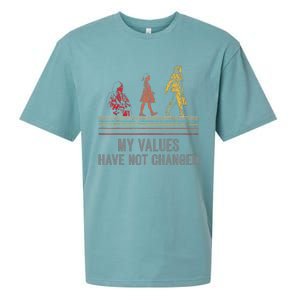 Kamala Harris My Values Have Not Changed President 47th 2024 Sueded Cloud Jersey T-Shirt